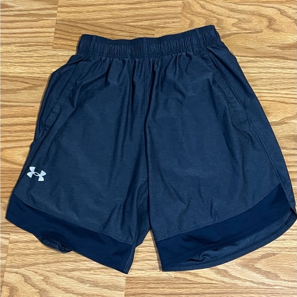 Under Armour Men’s Navy Blue Loose Fit Athletic Shorts Size Small” - Picture 1 of 10
